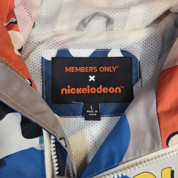 Members Only Nickelodeon X Jacket Size Large Rugrats Windbreaker Hey Arnold Camo - Picture 5 of 12